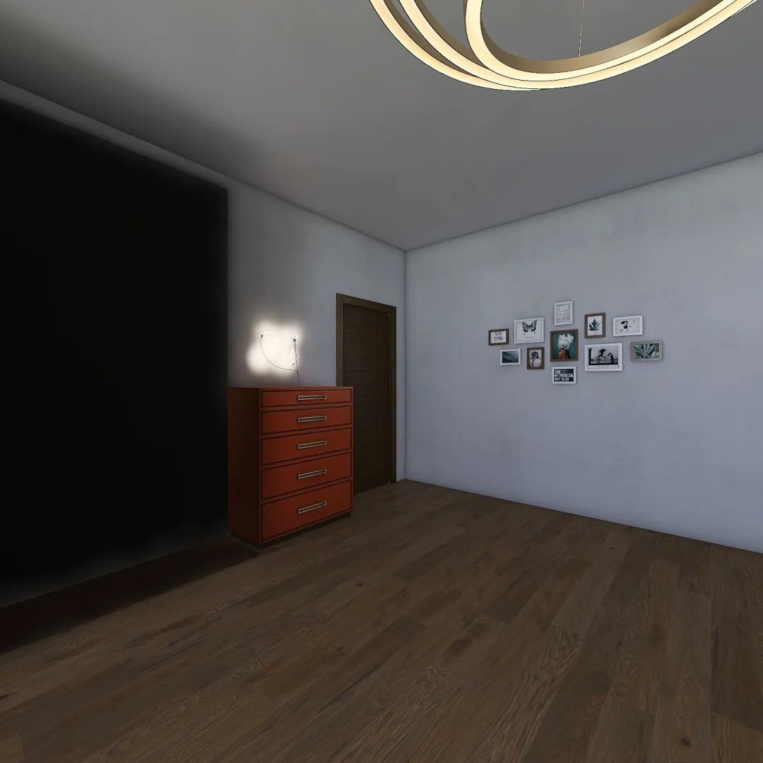 grils' rooms 3d design renderings