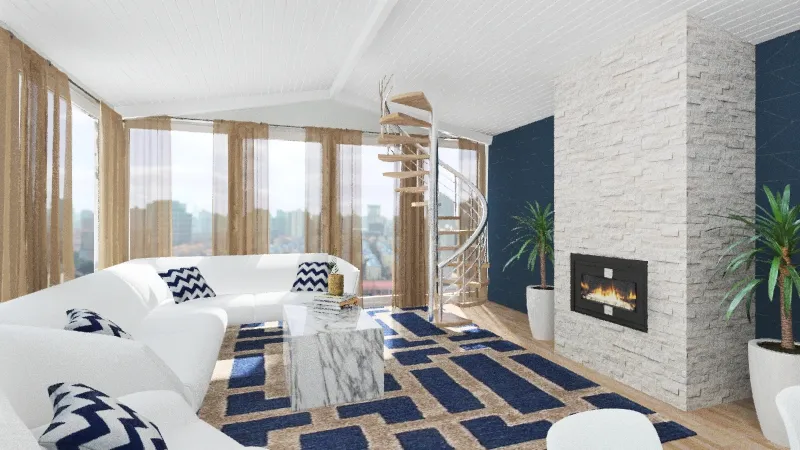 Apartment in New York 3d design renderings