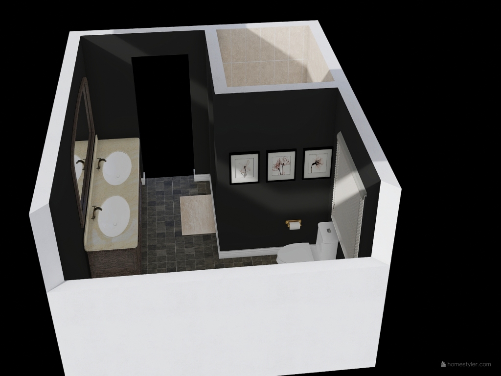 washroom 3d design renderings