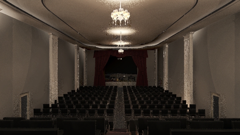 Concert Hall 3d design renderings