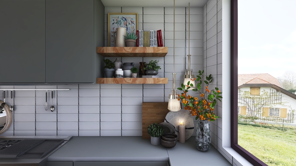 Kitchen/Dining 3d design renderings