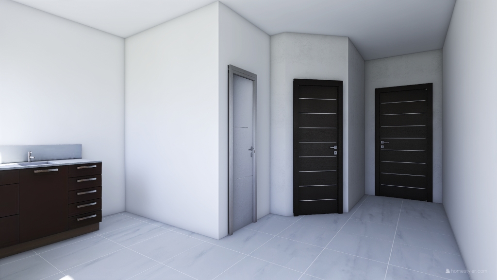 SOLANA B9 1&2 INNER UNIT 1 bare with partition walls 3d design renderings