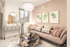 Anisha Design living room  Design Rendering