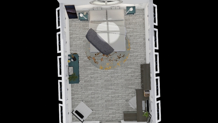 Attic Bedroom 3d design picture 22.09