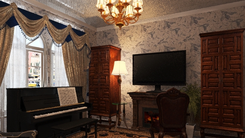 Victorian bedroom 3d design renderings
