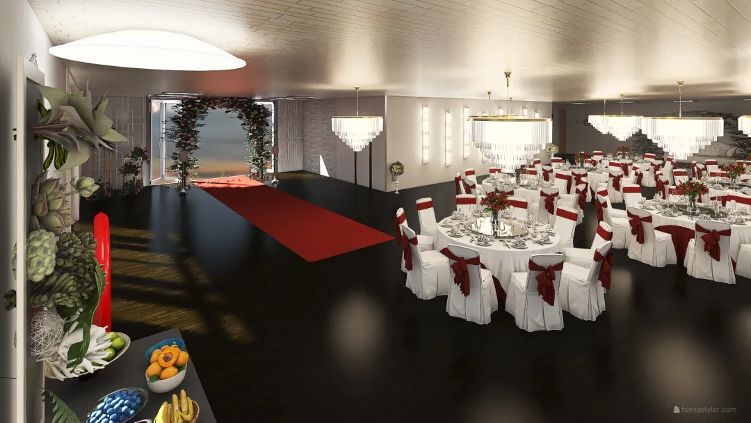 wedding place 3d design renderings