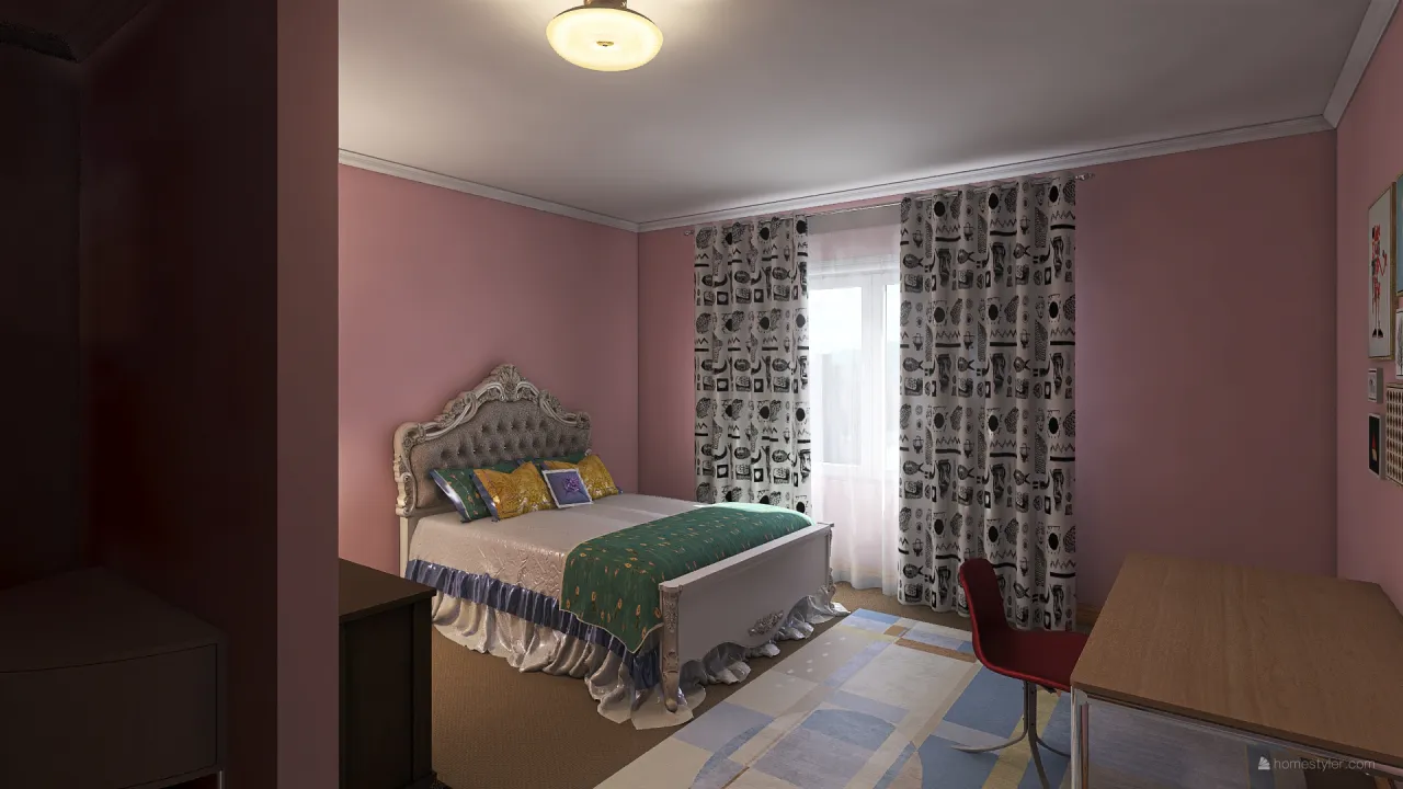 Monica's Apartament 3d design renderings