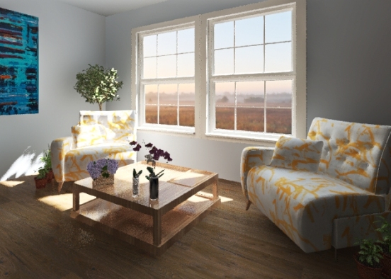 Bed/Living Room(Teen) Design Rendering