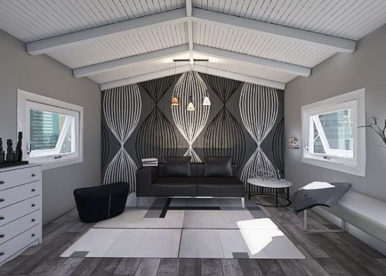 Modern Studio Loft Design Rendering