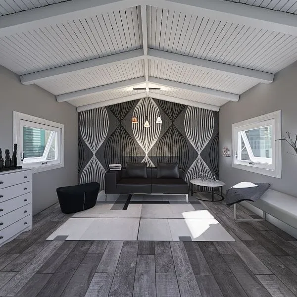 Modern Studio Loft 3d design renderings