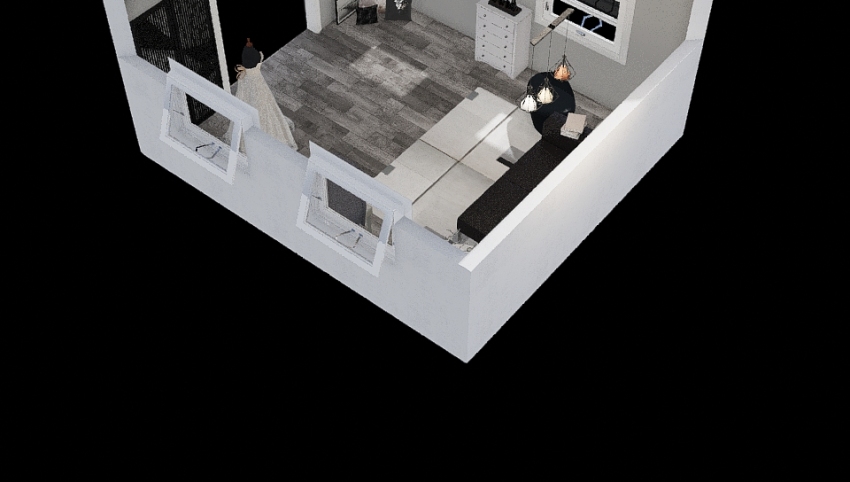 Modern Studio Loft 3d design picture 19.95