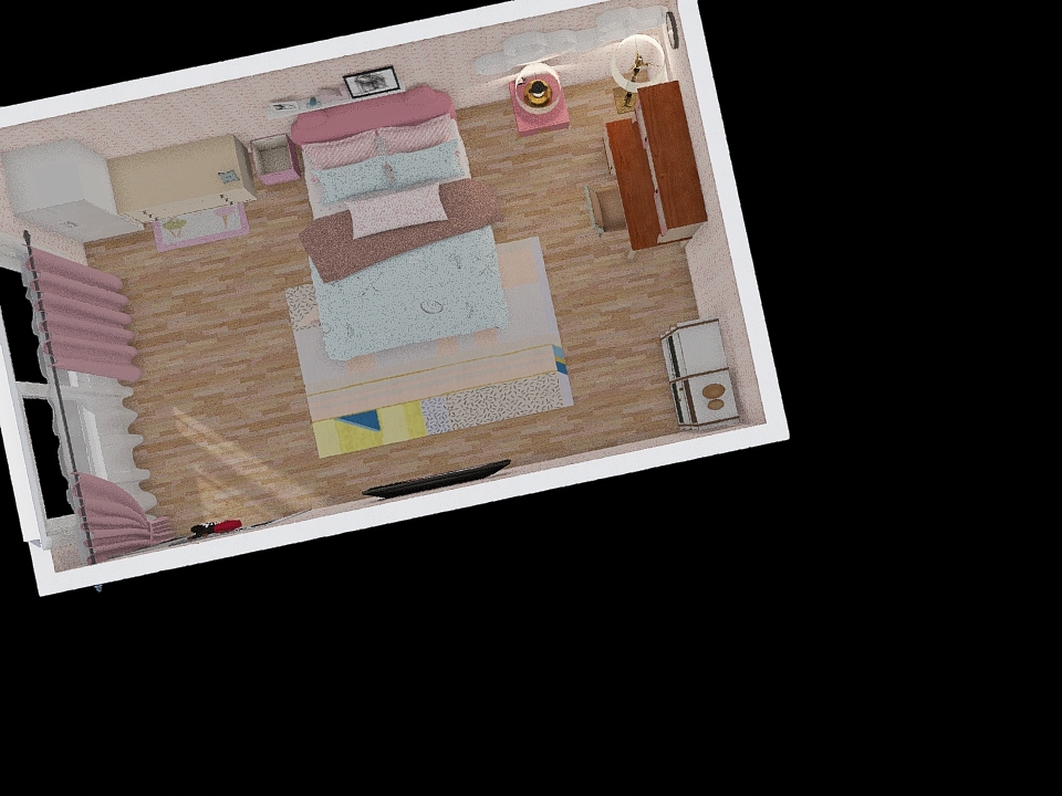 daughter room 3d design renderings
