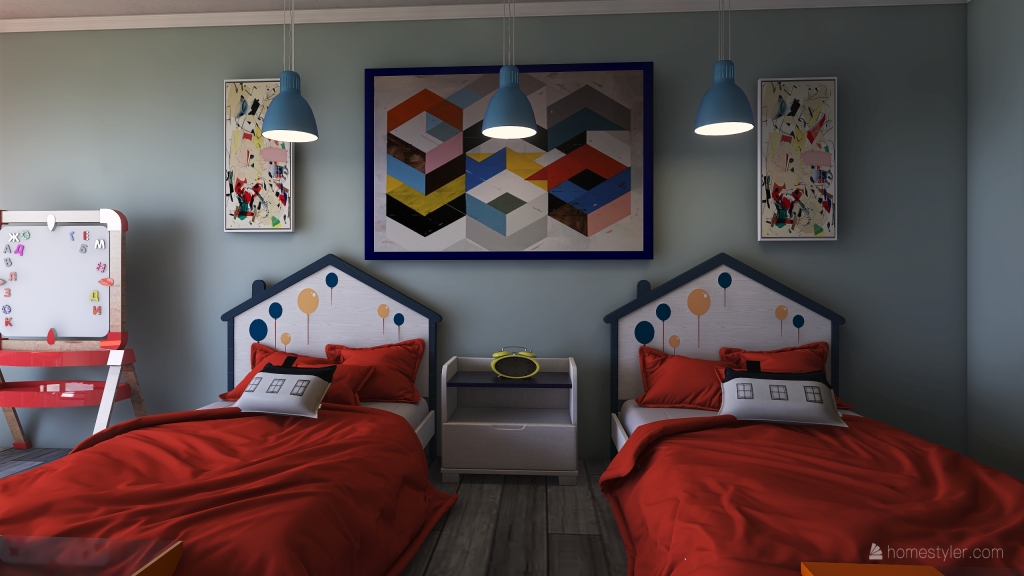 Bedroom 1 3d design renderings