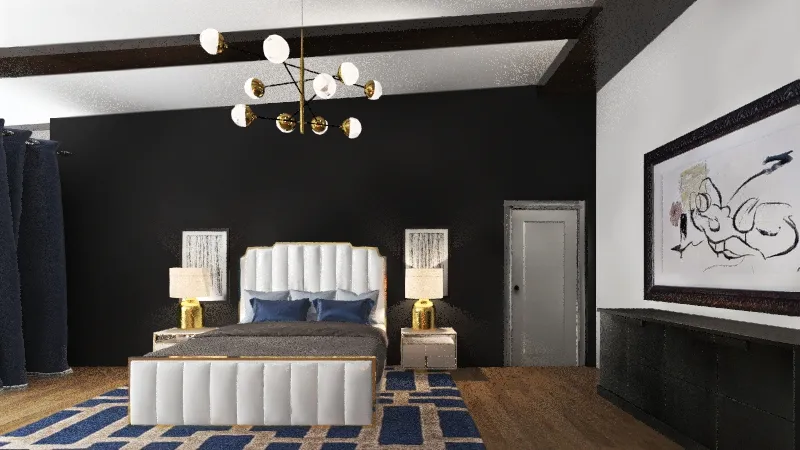 Pope Master Bedroom 3d design renderings