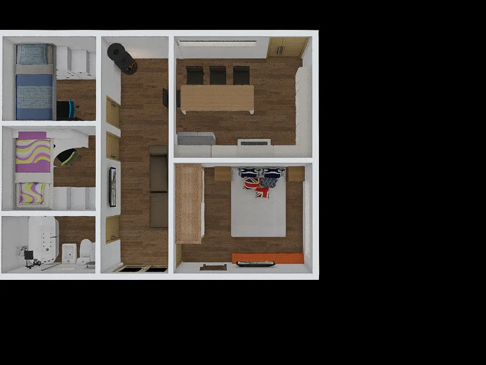 casa 5,8x7,6v2 3d design renderings