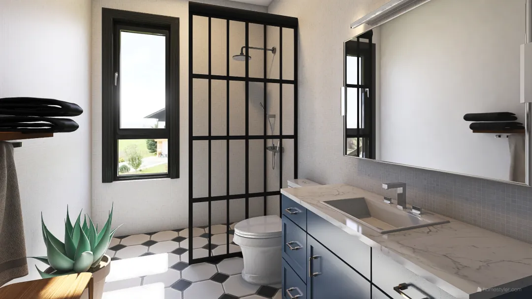 מיקלחת הבית של אילנה 3d design renderings
