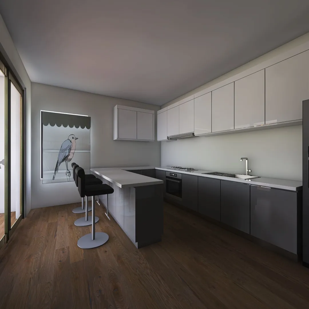 cobertura cozinha 3d design renderings