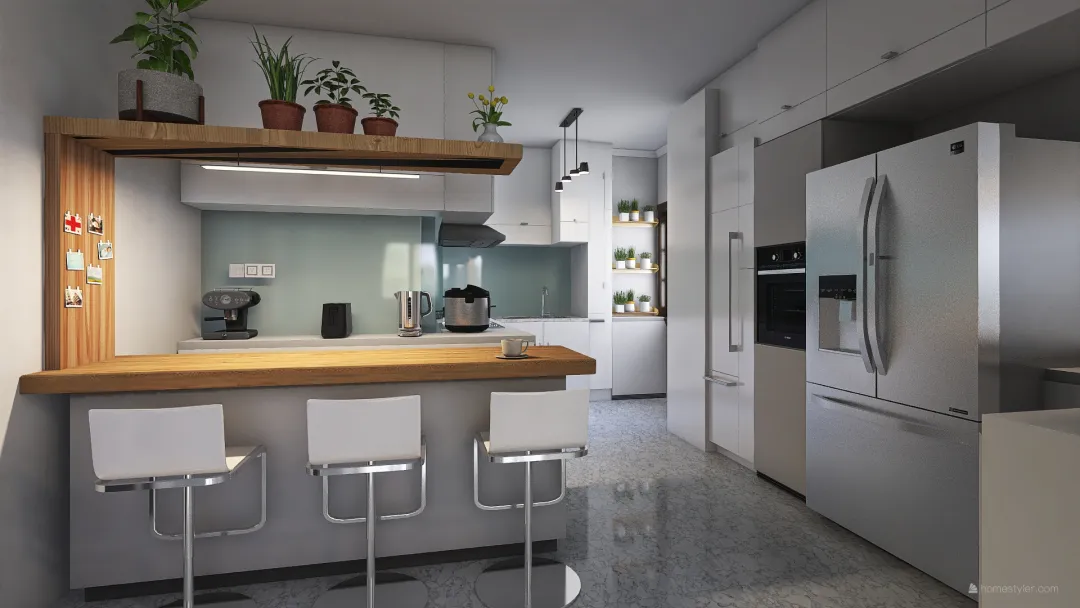 717 Clementi Wst st2 Herb Kitchen 3d design renderings