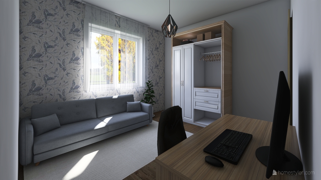 Guest Room 3d design renderings