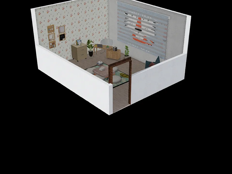 Office Home 3d design renderings
