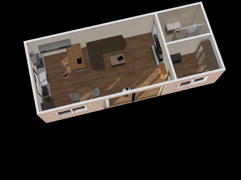 Konteyner House 2 3d design renderings