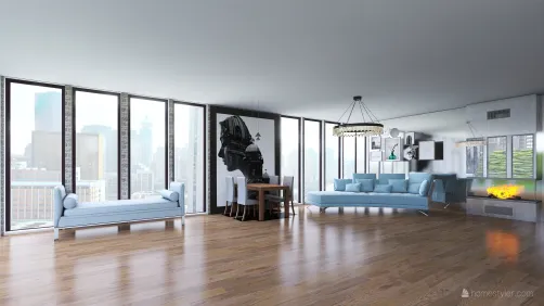 modern glass house