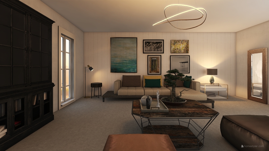 Living room boem 3d design renderings