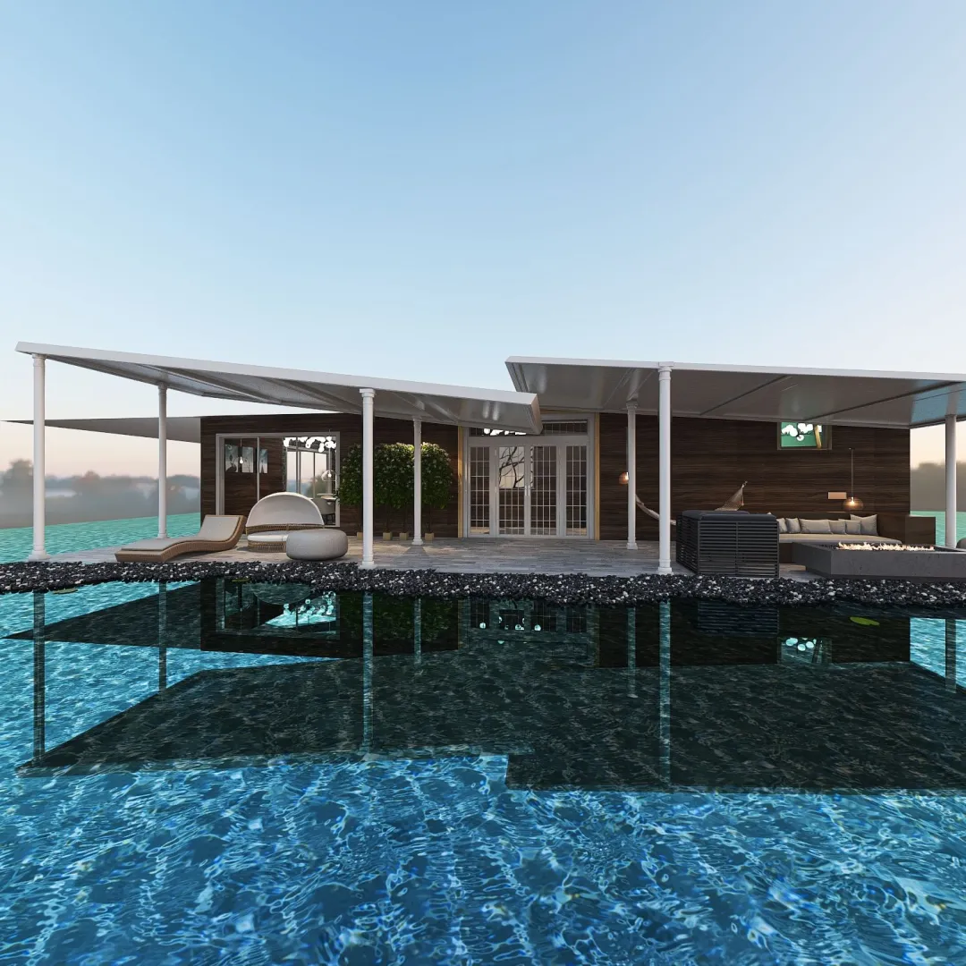 Cabaña Al Mar 3d design renderings