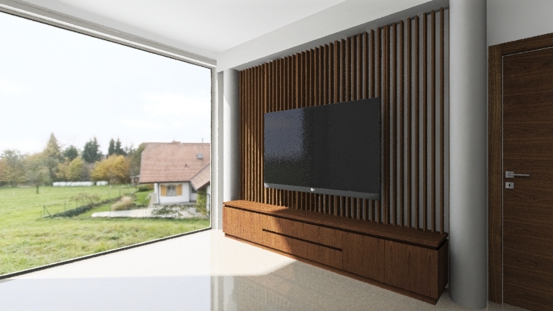 wall tv solares 3d design renderings