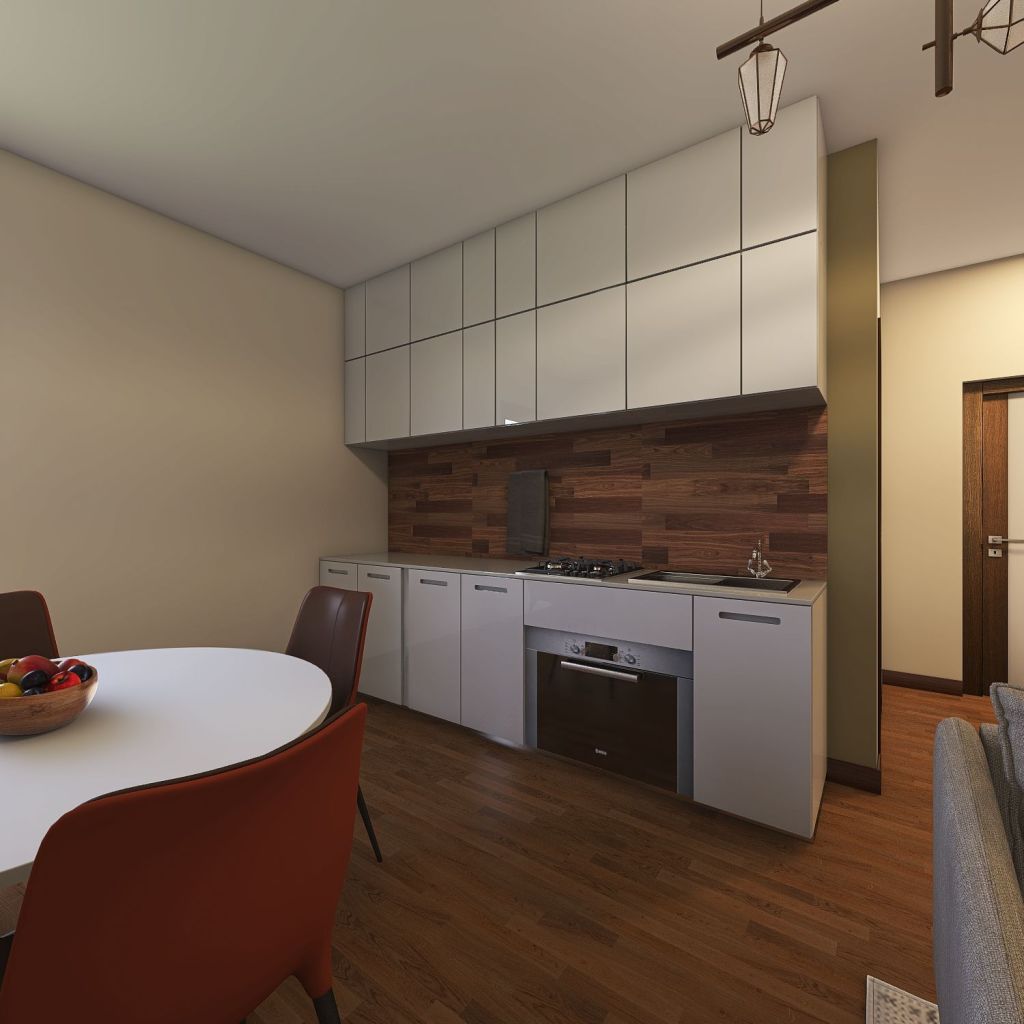 Salon et salle à manger 3d design renderings