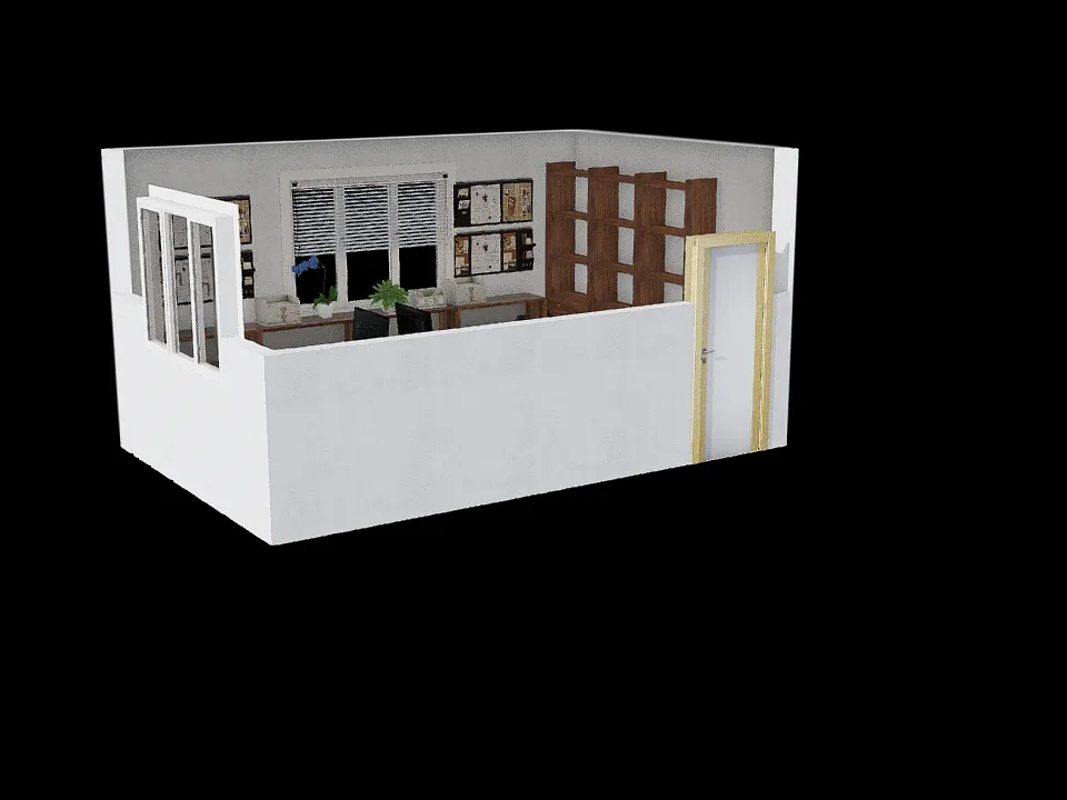 Office 2 Kager 3d design renderings
