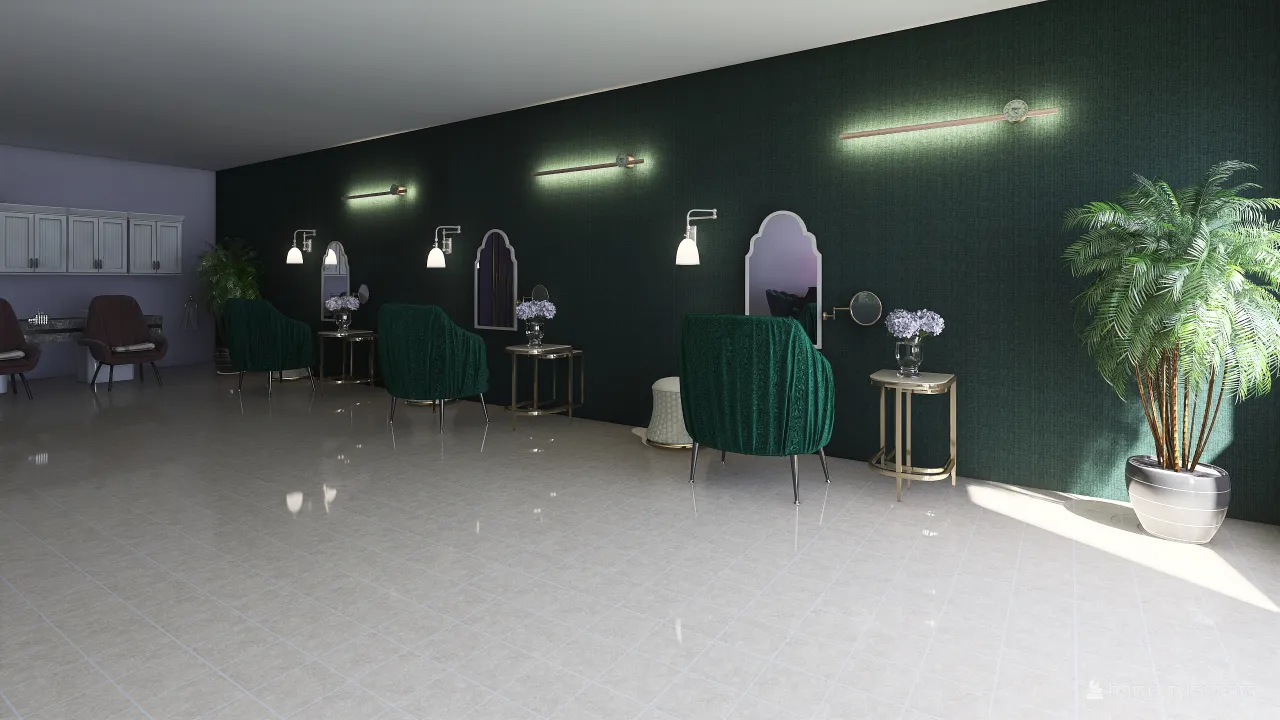 Beauty Salon Azenha. 3d design renderings
