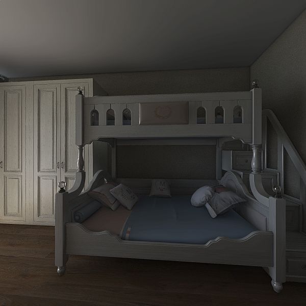 Cameră fetițe 3d design renderings