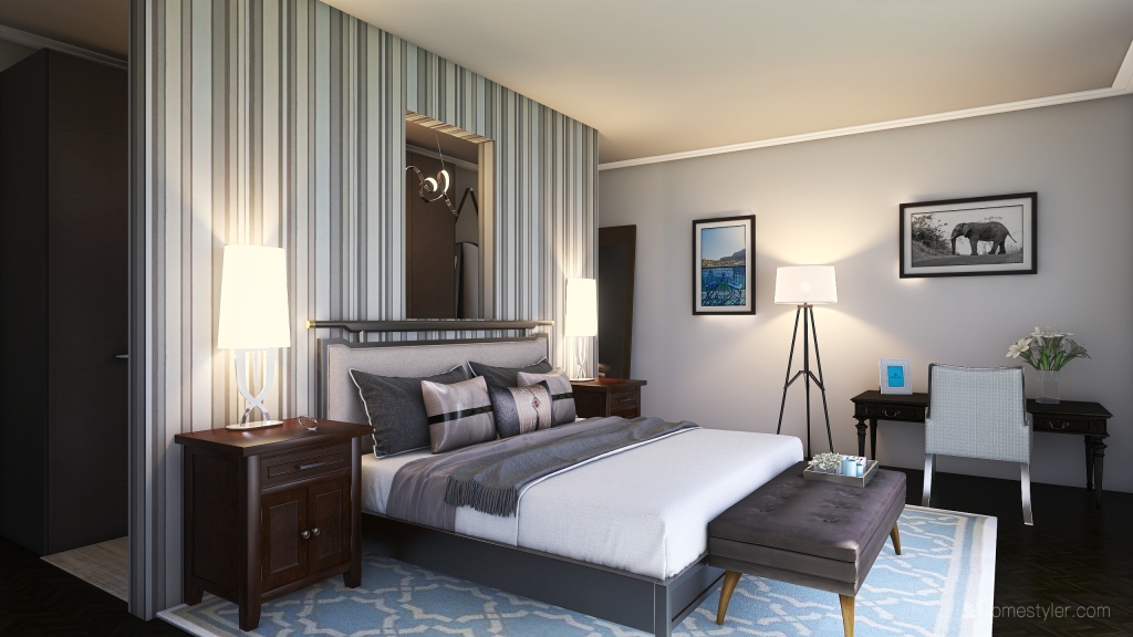 Ruiz´s bedroom 3d design renderings