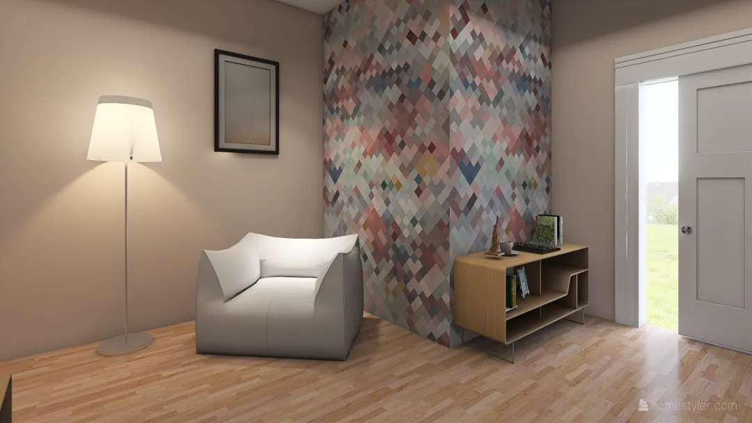 Pastel contemporary 3d design renderings