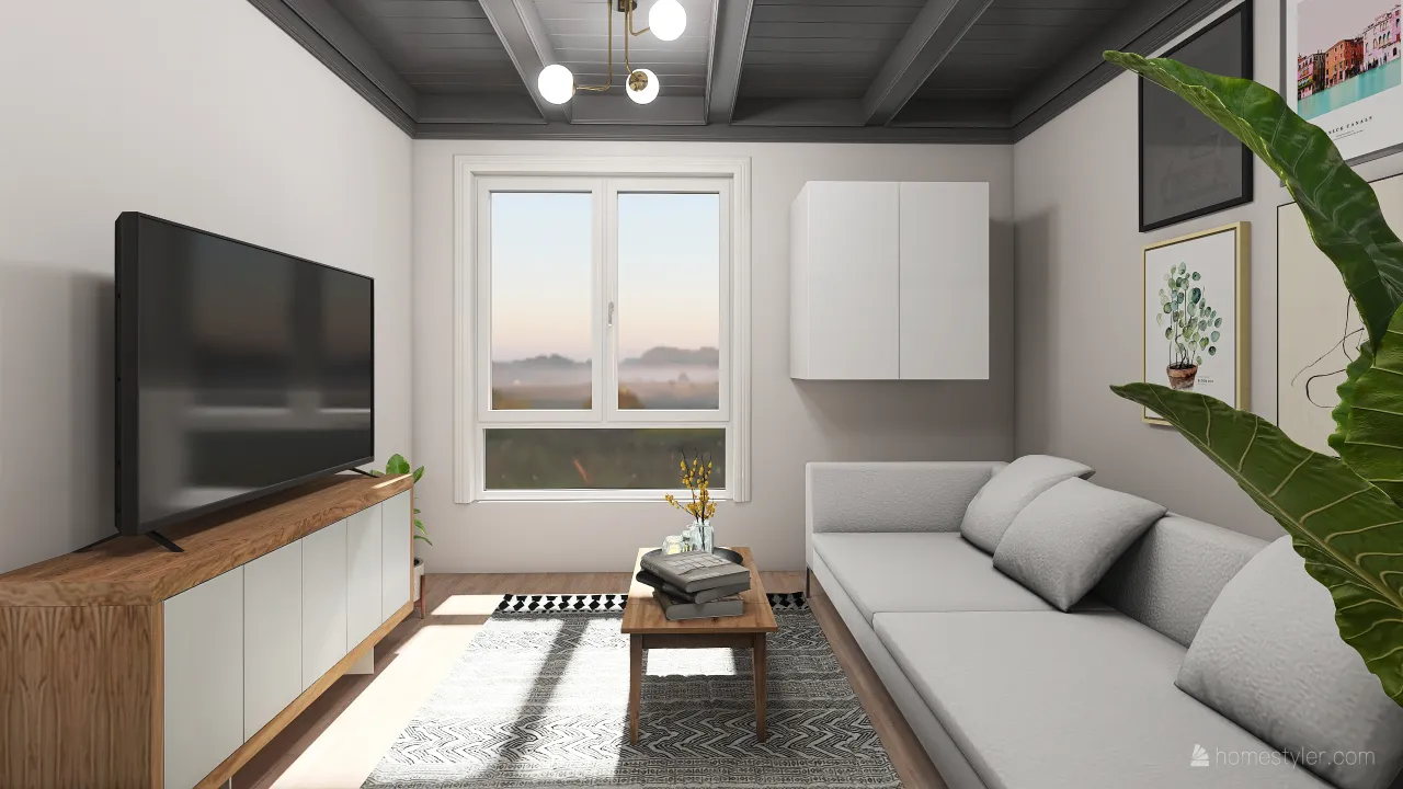 Small and cozy home 3d design renderings