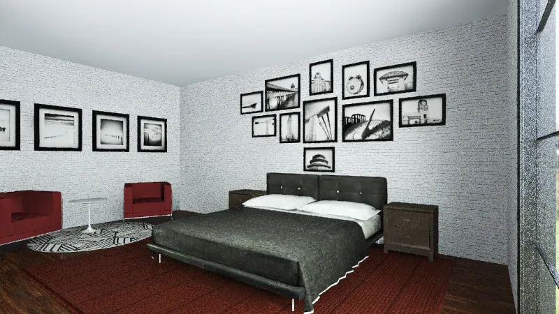 Elderly Room 2nd floor 3d design renderings
