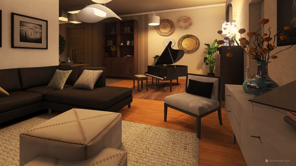 casa do Oliver 3d design renderings