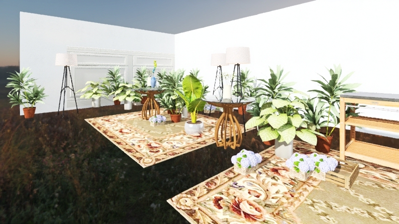 Garden Concept 3d design renderings