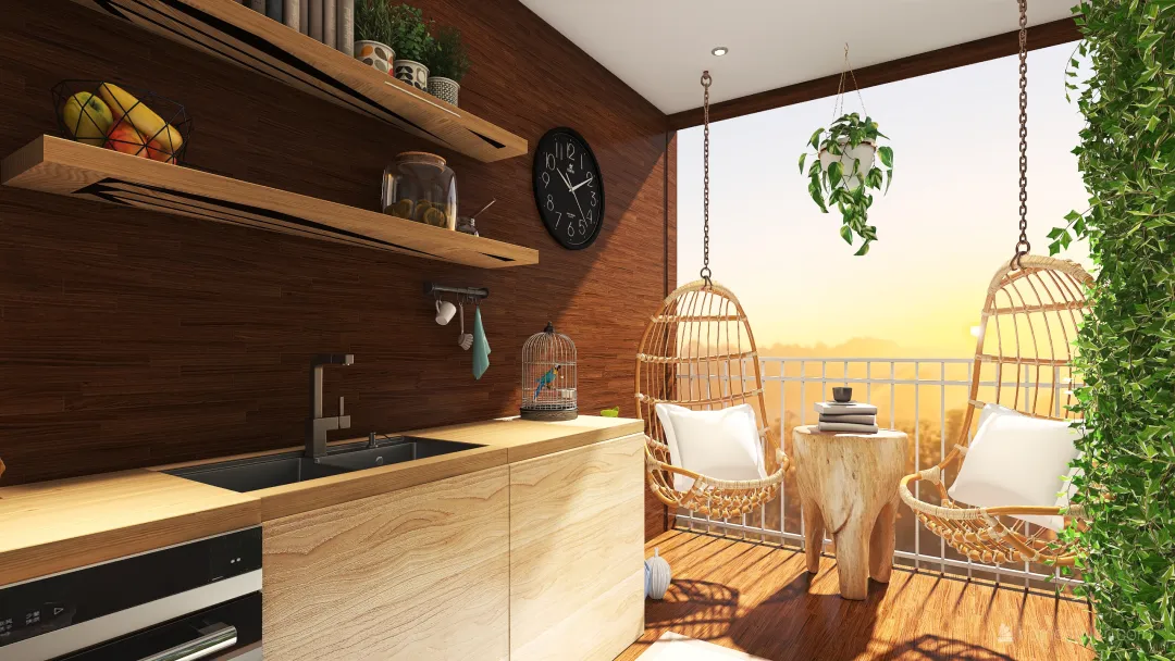 Relaxation Hut 3d design renderings