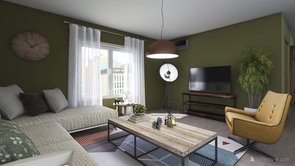 little apartament 3d design renderings