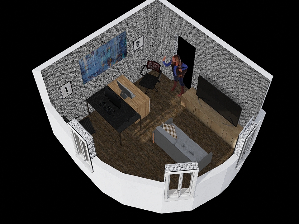 Tower room 3d design renderings