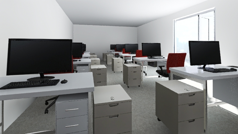 辦公室3 3d design renderings