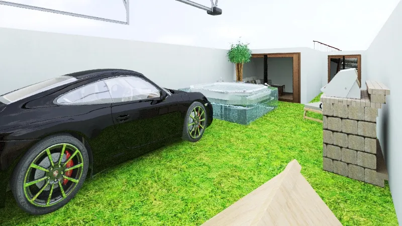Casa térreo projeto final 3d design renderings