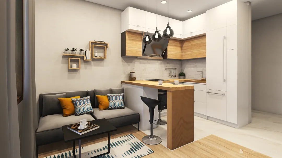 кухня Ксюши 3d design renderings
