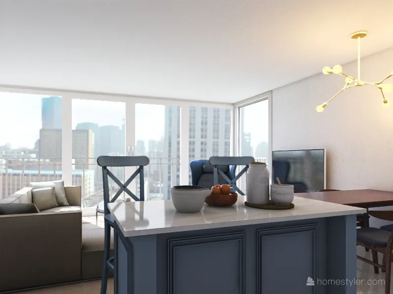 apartamento en BENIDOR 02 3d design renderings