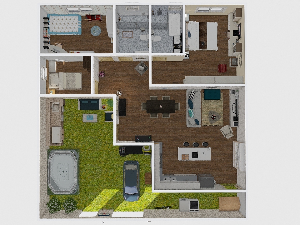 House 14 3d design renderings