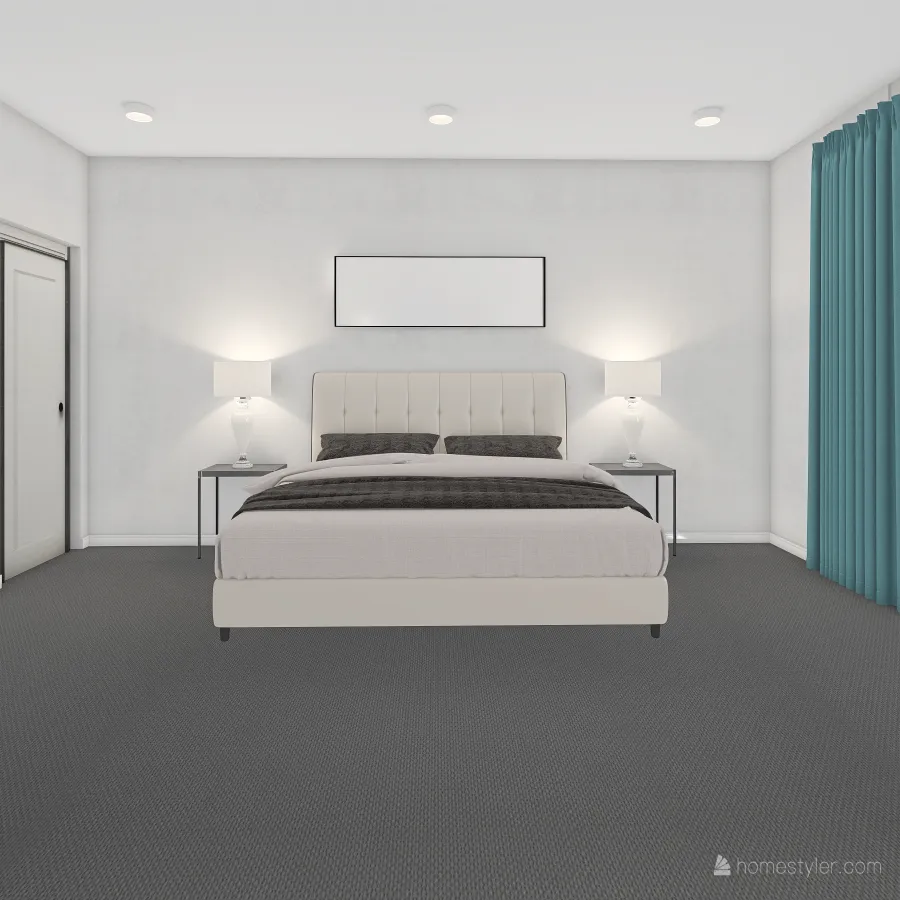 Kelly Mitchell Master Bedroom 3d design renderings