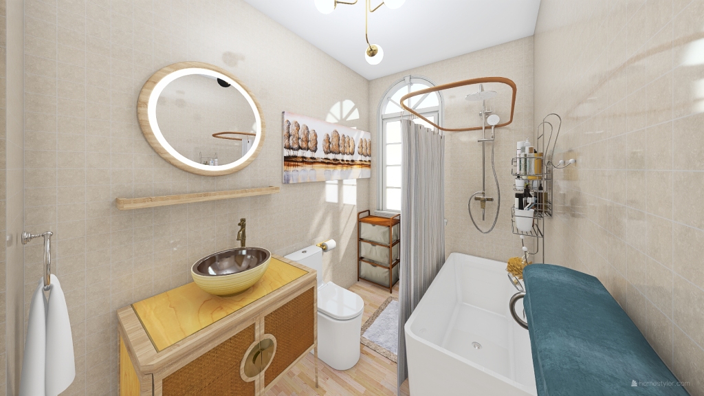 Main Bathroom 3d design renderings