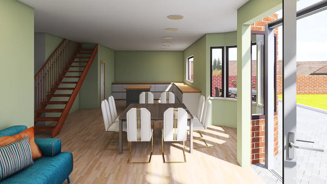Kitchen master open 3d design renderings